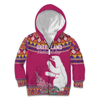 Greenland National Day Kid Hoodie Inuit Kalaallisuut style