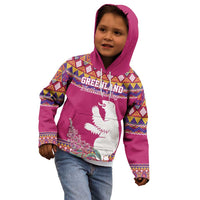Greenland National Day Kid Hoodie Inuit Kalaallisuut style
