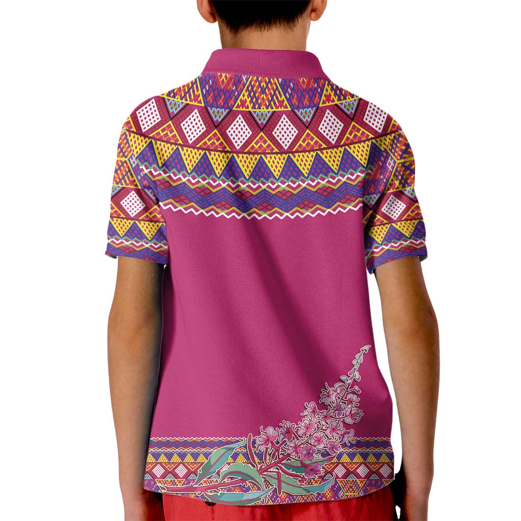 Greenland National Day Kid Polo Shirt Inuit Kalaallisuut style