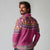 Greenland National Day Long Sleeve Polo Shirt Inuit Kalaallisuut style