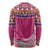 Greenland National Day Long Sleeve Shirt Inuit Kalaallisuut style