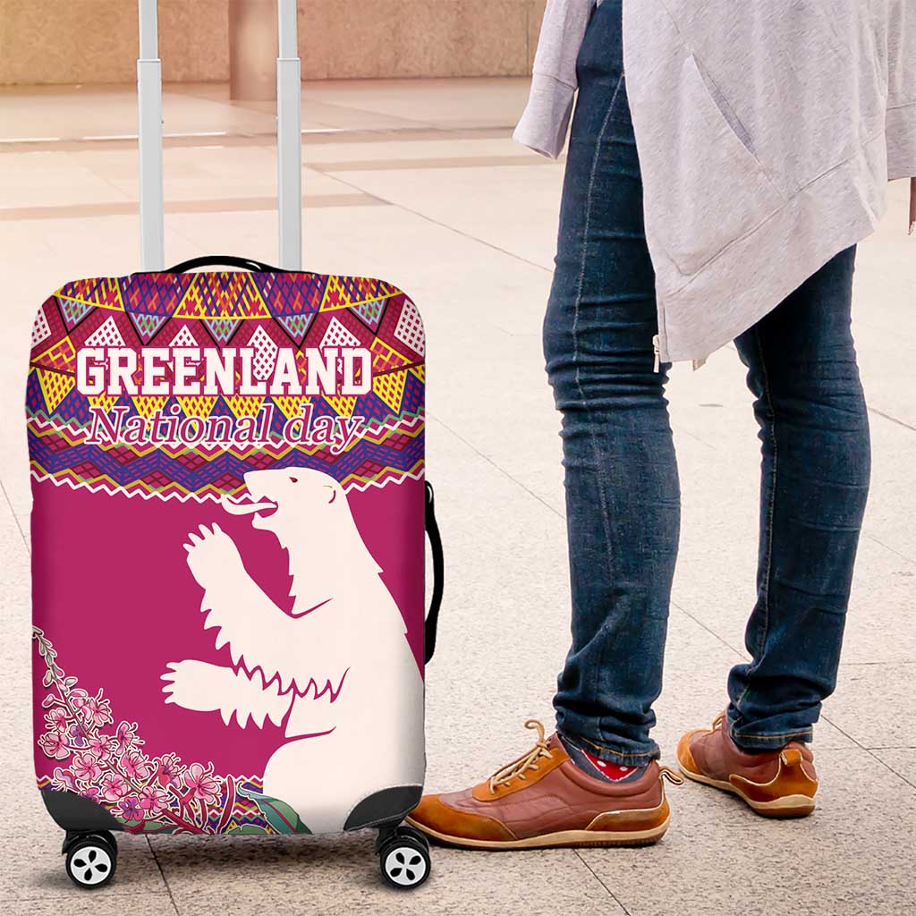 Greenland National Day Luggage Cover Inuit Kalaallisuut style