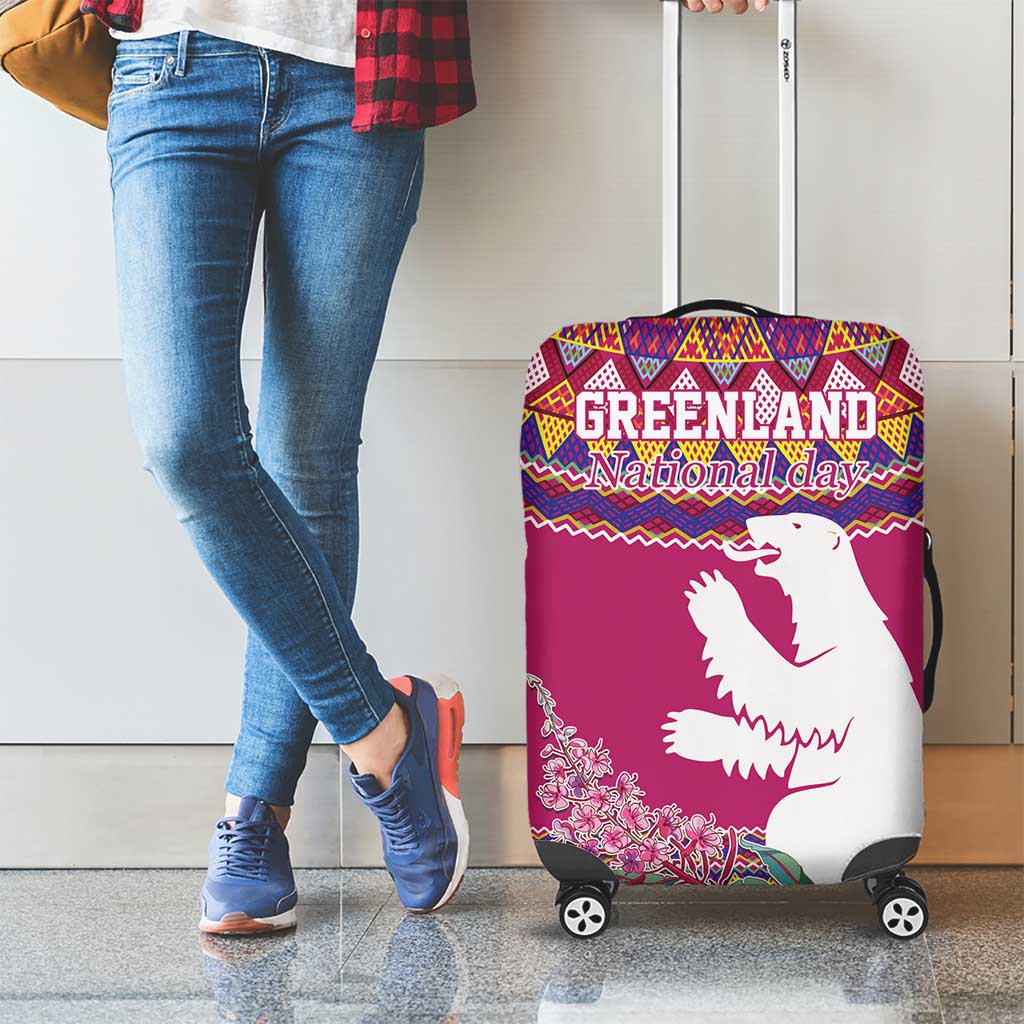 Greenland National Day Luggage Cover Inuit Kalaallisuut style
