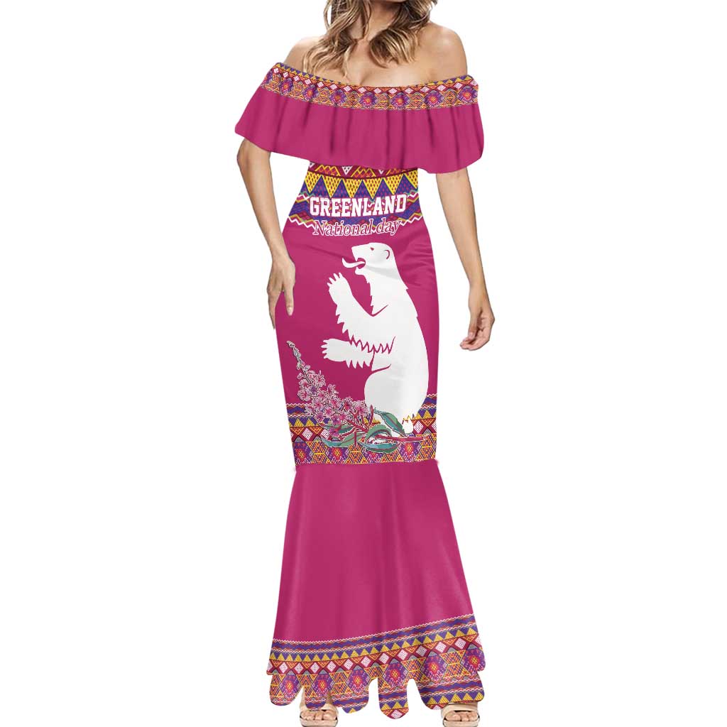 Greenland National Day Mermaid Dress Inuit Kalaallisuut style