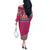 Greenland National Day Off The Shoulder Long Sleeve Dress Inuit Kalaallisuut style