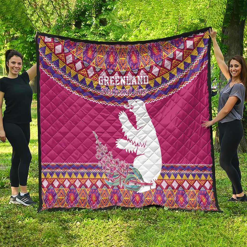 Greenland National Day Quilt Inuit Kalaallisuut style