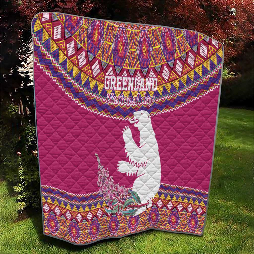 Greenland National Day Quilt Inuit Kalaallisuut style
