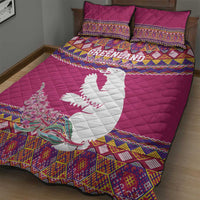 Greenland National Day Quilt Bed Set Inuit Kalaallisuut style
