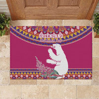 Greenland National Day Rubber Doormat Inuit Kalaallisuut style
