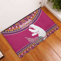 Greenland National Day Rubber Doormat Inuit Kalaallisuut style