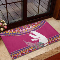 Greenland National Day Rubber Doormat Inuit Kalaallisuut style