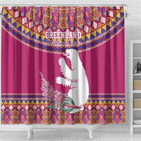 Greenland National Day Shower Curtain Inuit Kalaallisuut style