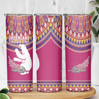 Greenland National Day Skinny Tumbler Inuit Kalaallisuut style
