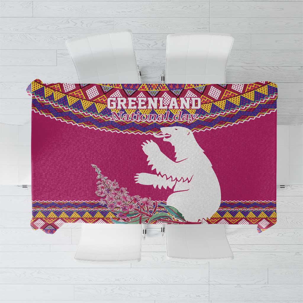 Greenland National Day Tablecloth Inuit Kalaallisuut style