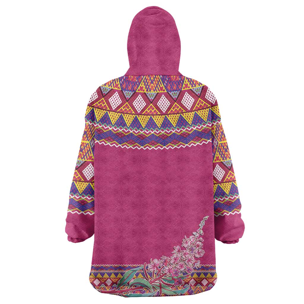 Greenland National Day Wearable Blanket Hoodie Inuit Kalaallisuut style