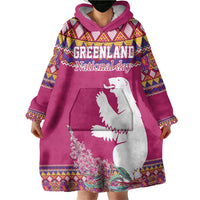 Greenland National Day Wearable Blanket Hoodie Inuit Kalaallisuut style