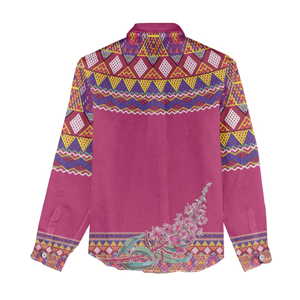 Greenland National Day Women Casual Shirt Inuit Kalaallisuut style