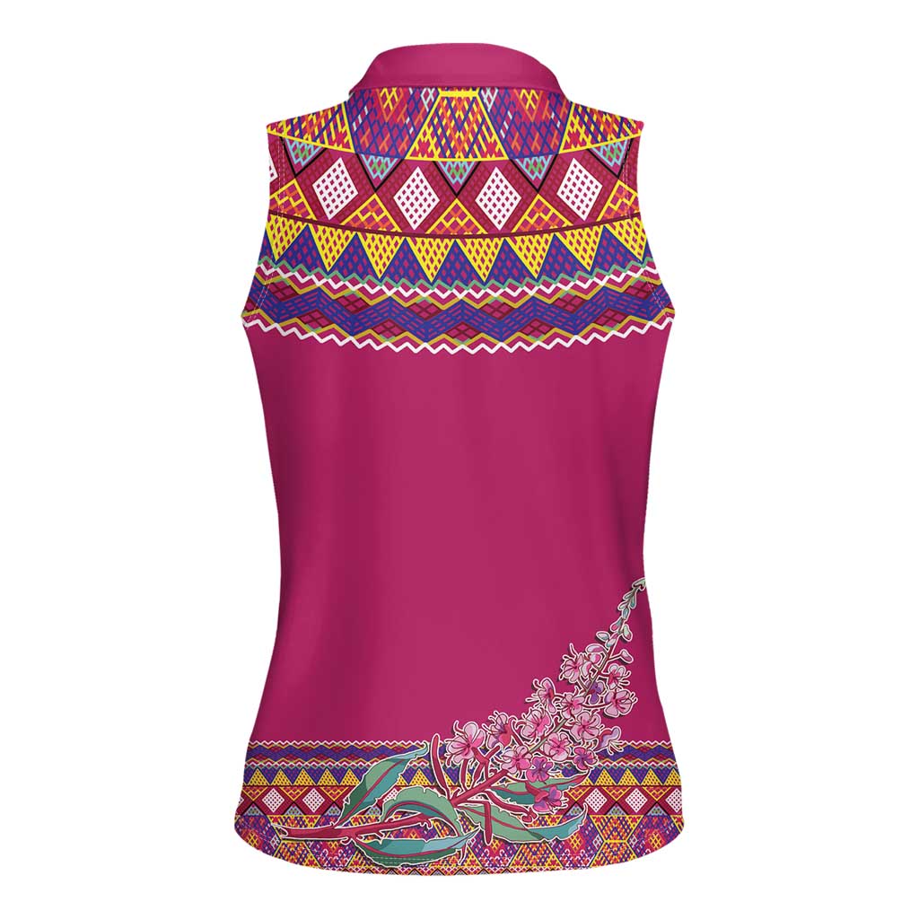 Greenland National Day Women Sleeveless Polo Shirt Inuit Kalaallisuut style