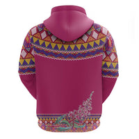 Greenland National Day Zip Hoodie Inuit Kalaallisuut style
