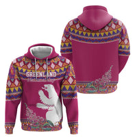 Greenland National Day Zip Hoodie Inuit Kalaallisuut style