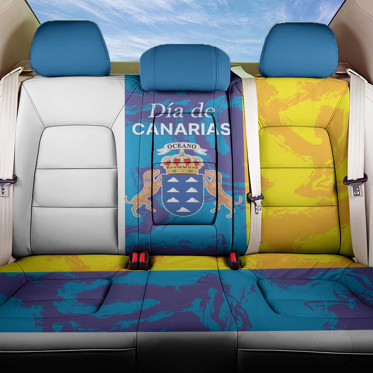 Canary Islands Dia de Canarias Back Car Seat Cover 42th Anniversary