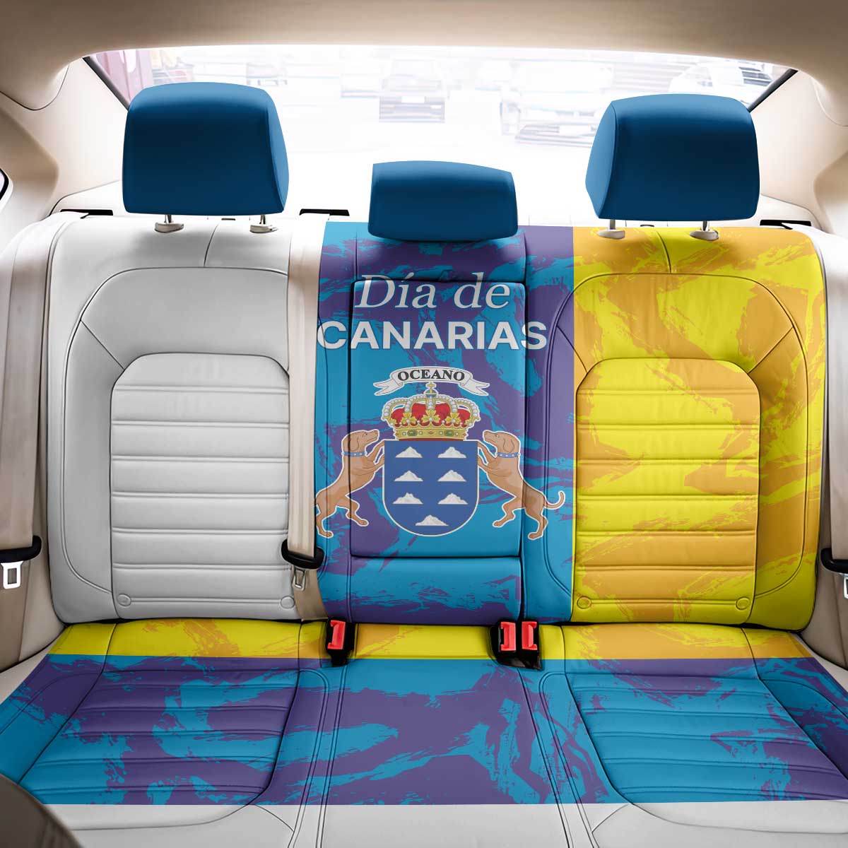 Canary Islands Dia de Canarias Back Car Seat Cover 42th Anniversary