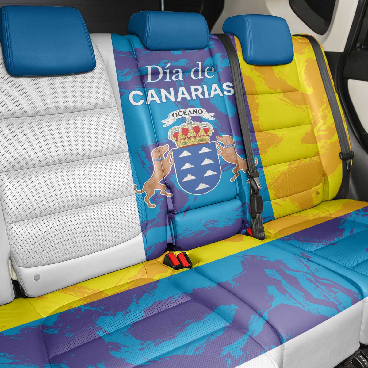 Canary Islands Dia de Canarias Back Car Seat Cover 42th Anniversary