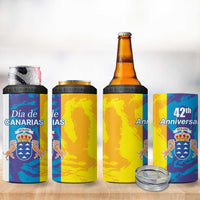 Canary Islands Dia de Canarias 4 in 1 Can Cooler Tumbler 42th Anniversary