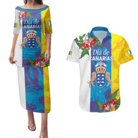Canary Islands Dia de Canarias Couples Matching Puletasi and Hawaiian Shirt 42th Anniversary