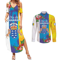 Canary Islands Dia de Canarias Couples Matching Summer Maxi Dress and Long Sleeve Button Shirt 42th Anniversary