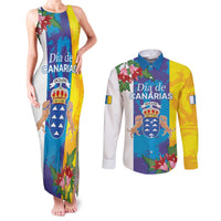 Canary Islands Dia de Canarias Couples Matching Tank Maxi Dress and Long Sleeve Button Shirt 42th Anniversary