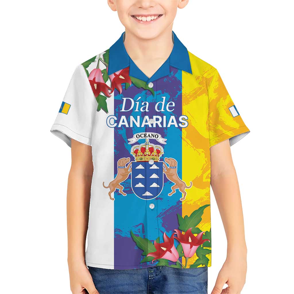 Canary Islands Dia de Canarias Family Matching Short Sleeve Bodycon Dress and Hawaiian Shirt 42th Anniversary