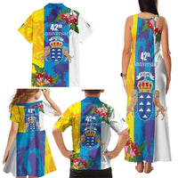 Canary Islands Dia de Canarias Family Matching Tank Maxi Dress and Hawaiian Shirt 42th Anniversary