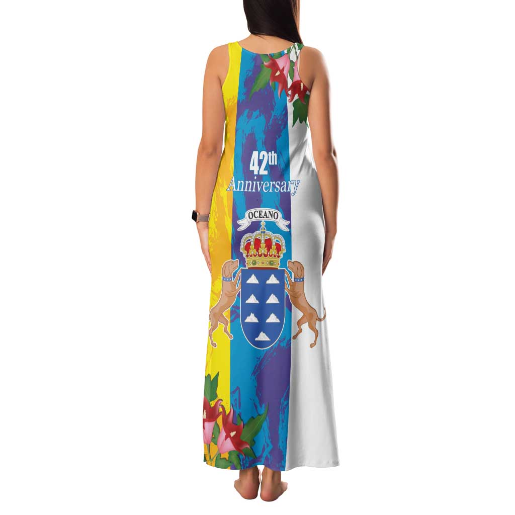 Canary Islands Dia de Canarias Family Matching Tank Maxi Dress and Hawaiian Shirt 42th Anniversary