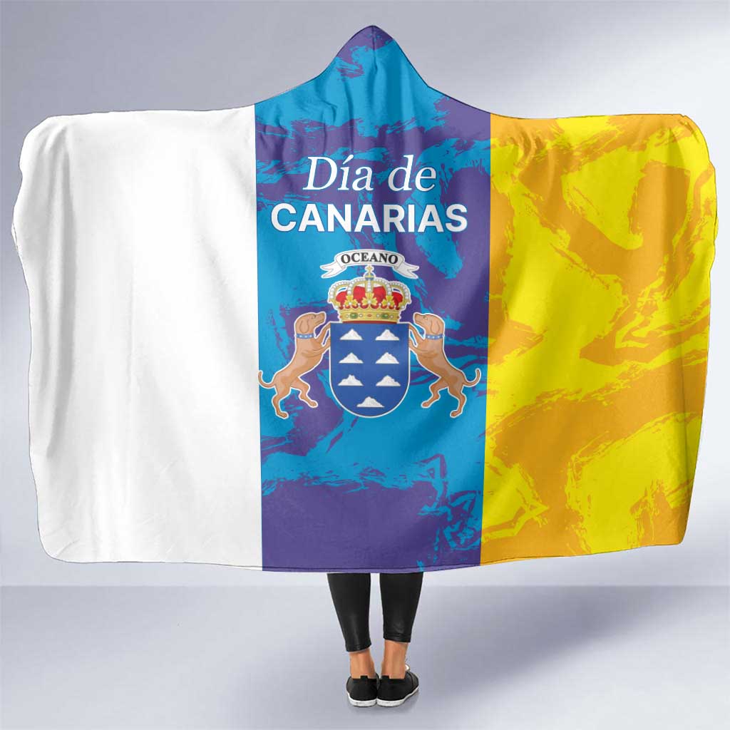 Canary Islands Dia de Canarias Hooded Blanket 42th Anniversary