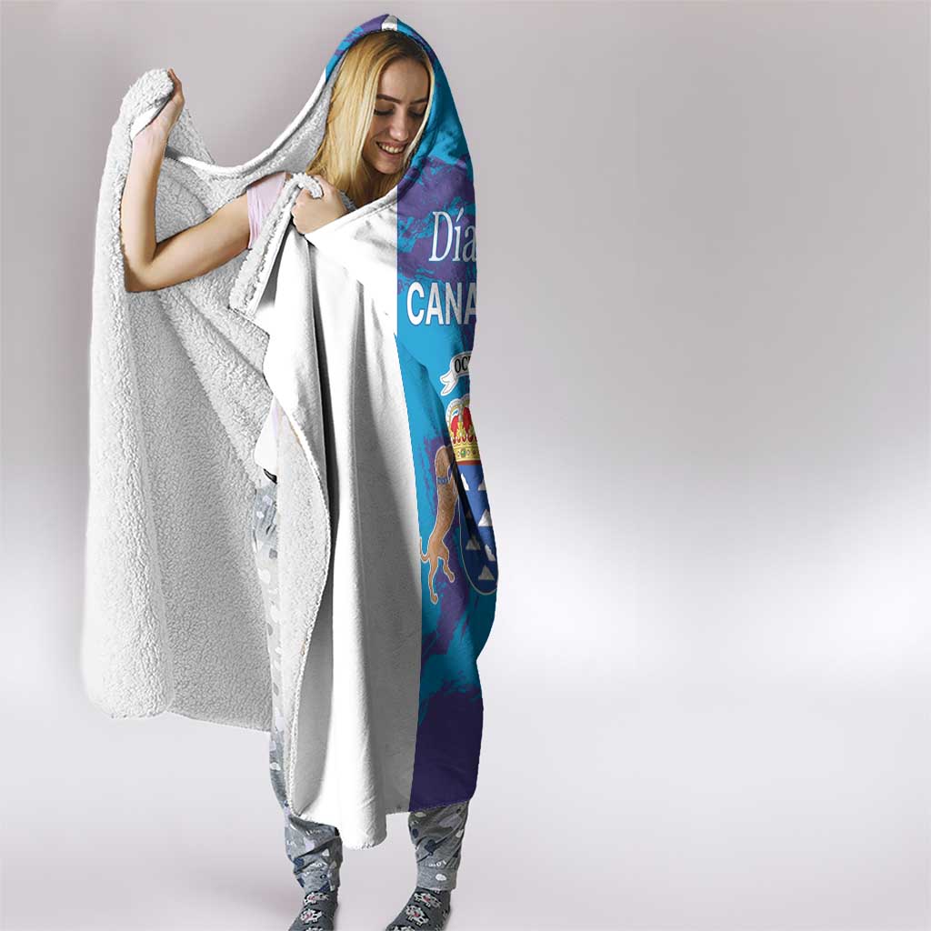 Canary Islands Dia de Canarias Hooded Blanket 42th Anniversary