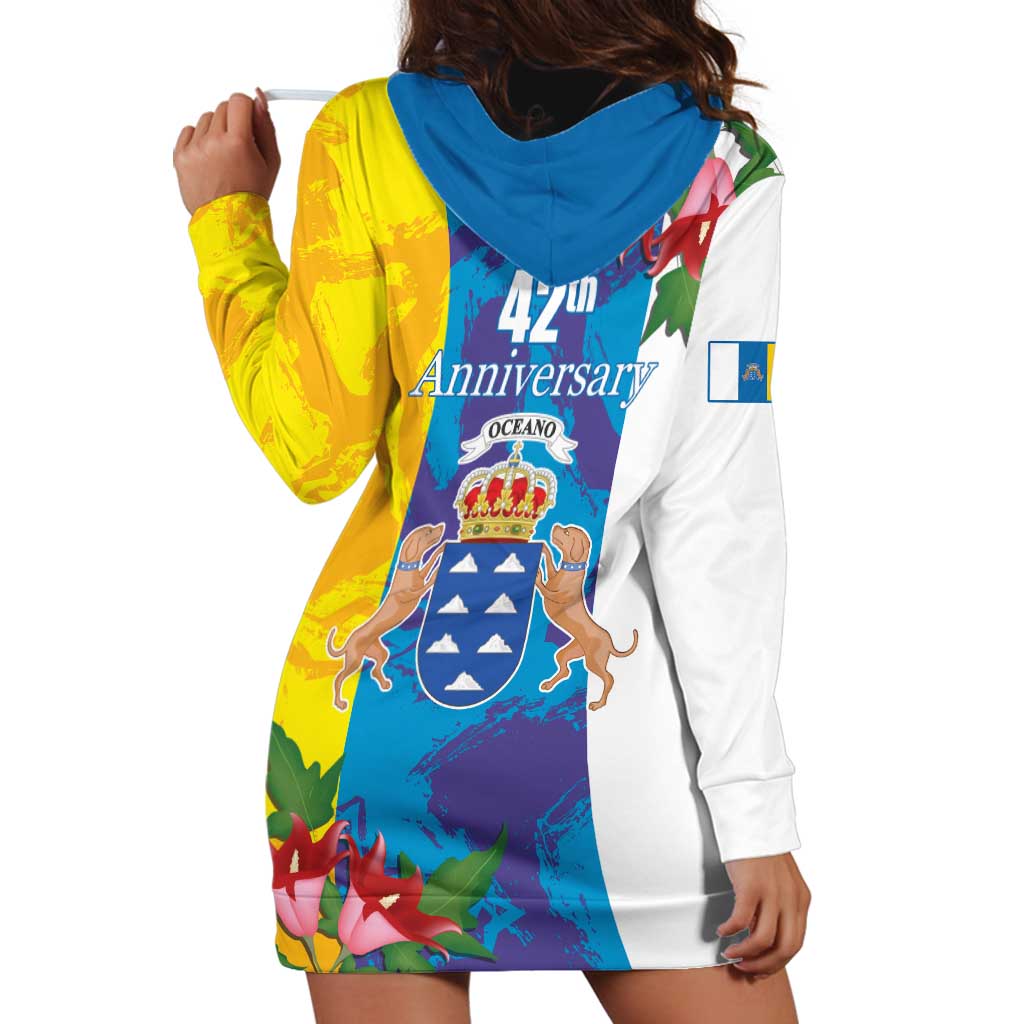 Canary Islands Dia de Canarias Hoodie Dress 42th Anniversary