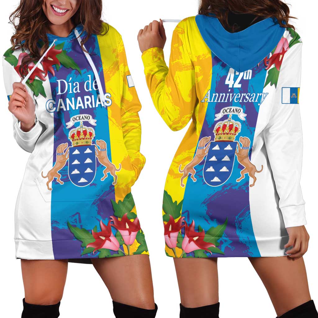 Canary Islands Dia de Canarias Hoodie Dress 42th Anniversary