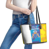 Canary Islands Dia de Canarias Leather Tote Bag 42th Anniversary