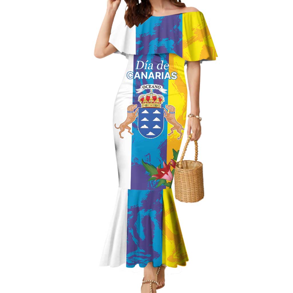 Canary Islands Dia de Canarias Mermaid Dress 42th Anniversary