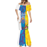 Canary Islands Dia de Canarias Mermaid Dress 42th Anniversary