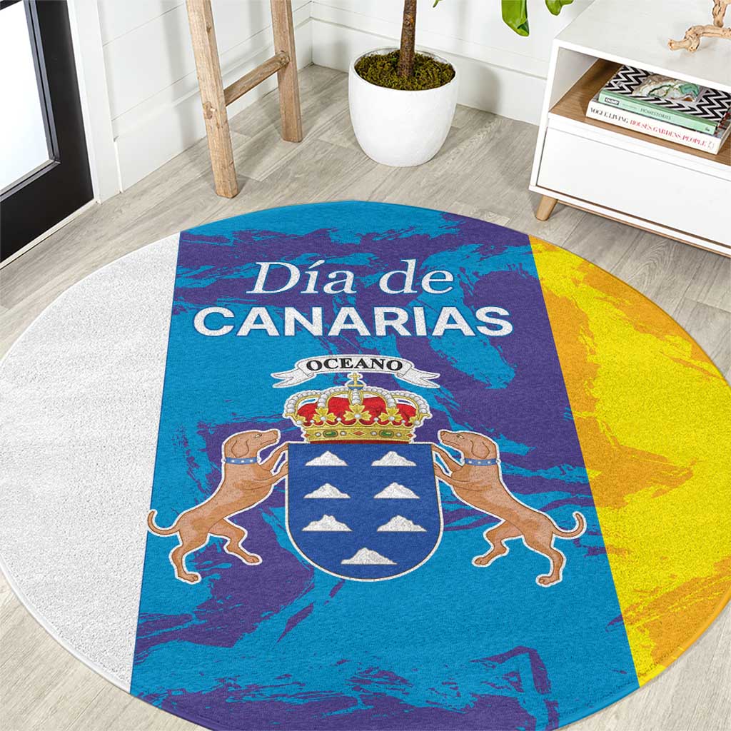Canary Islands Dia de Canarias Round Carpet 42th Anniversary