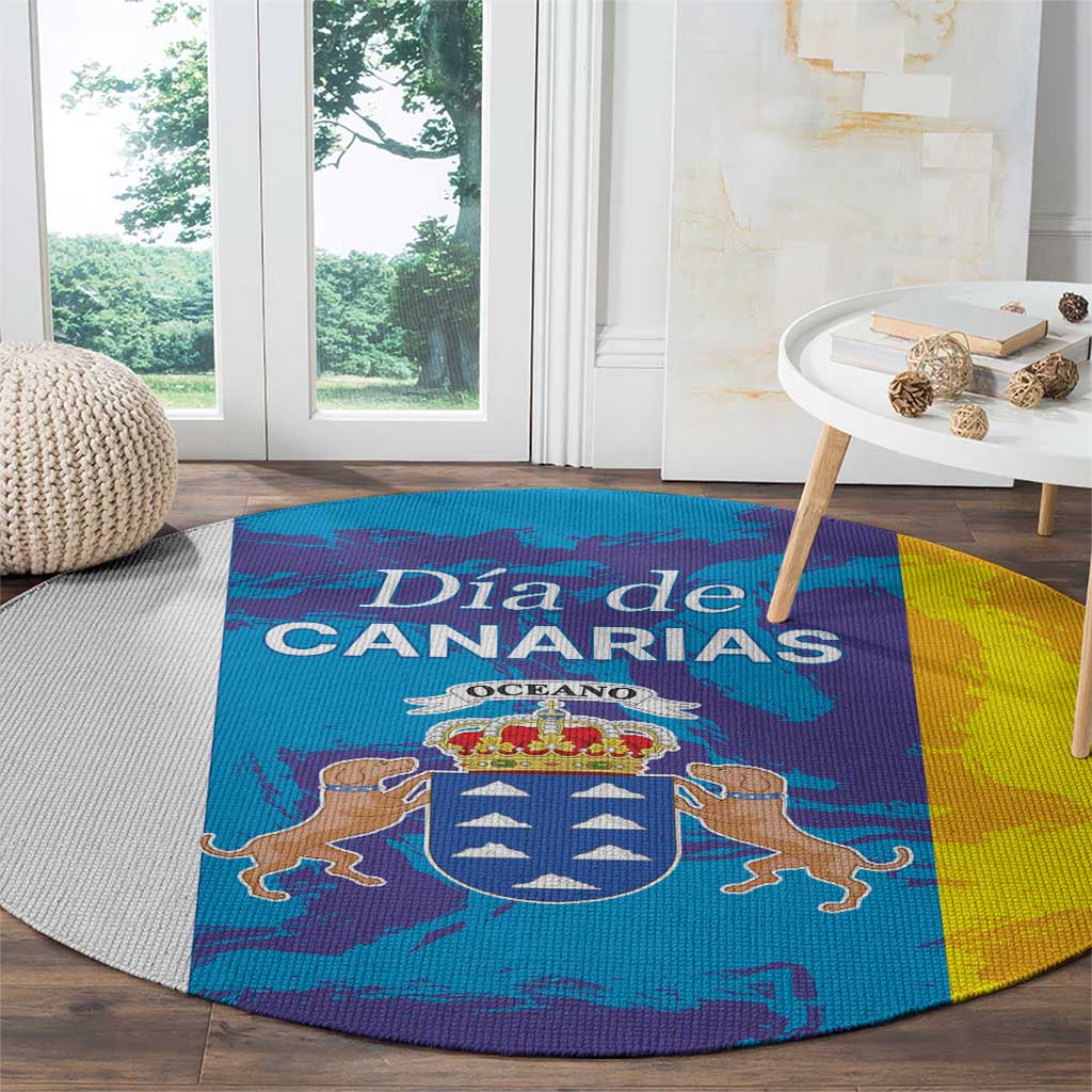 Canary Islands Dia de Canarias Round Carpet 42th Anniversary