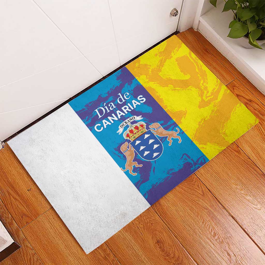 Canary Islands Dia de Canarias Rubber Doormat 42th Anniversary