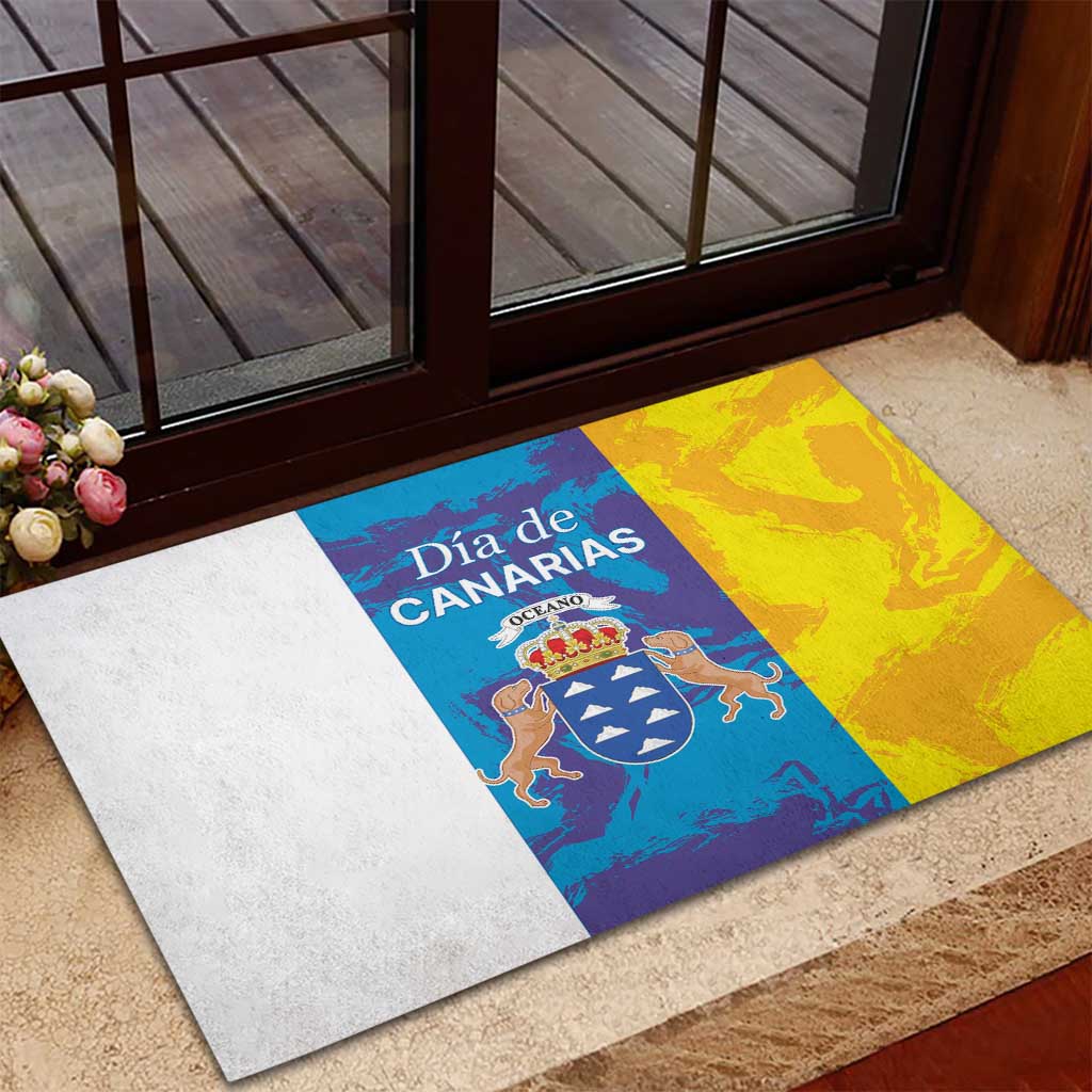 Canary Islands Dia de Canarias Rubber Doormat 42th Anniversary