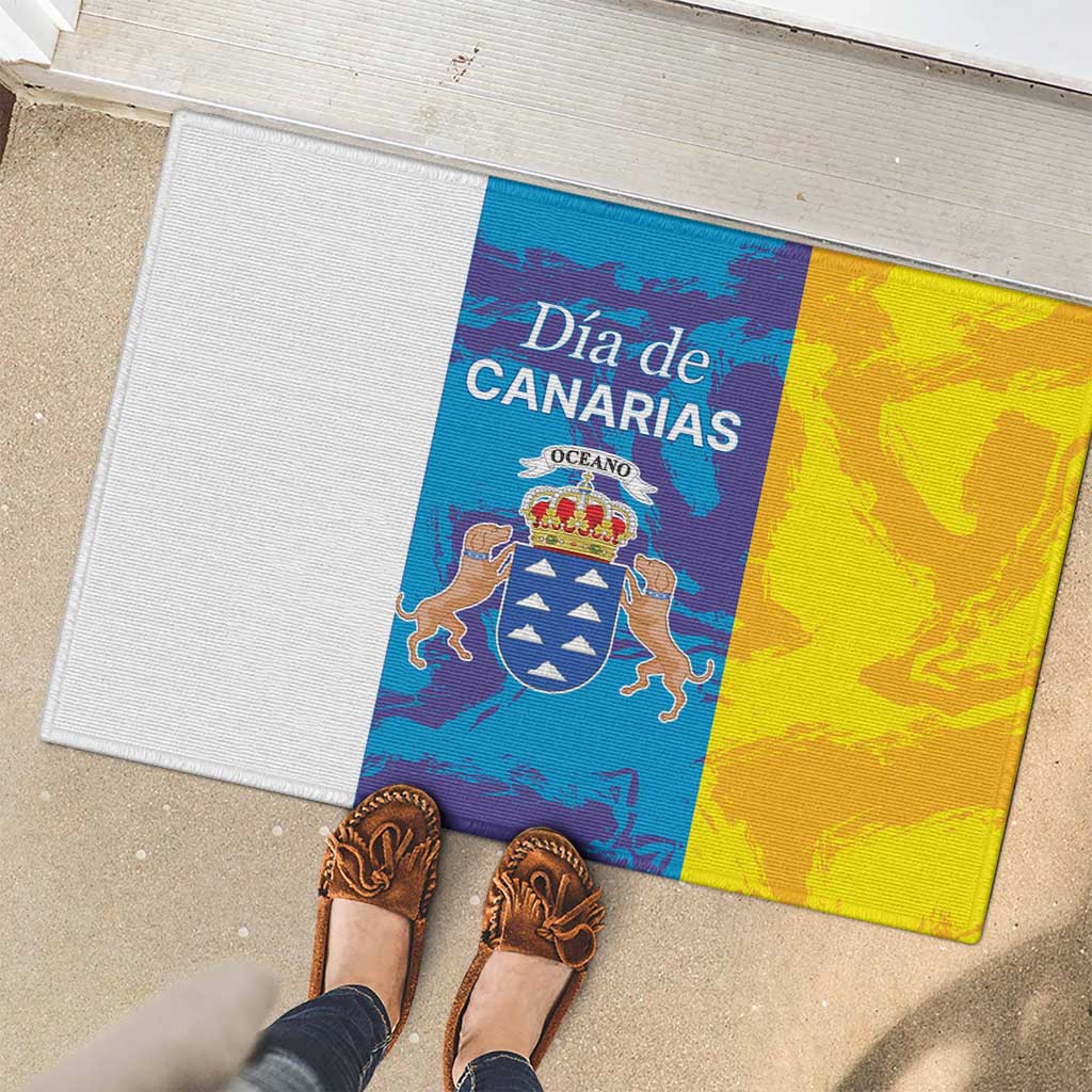 Canary Islands Dia de Canarias Rubber Doormat 42th Anniversary