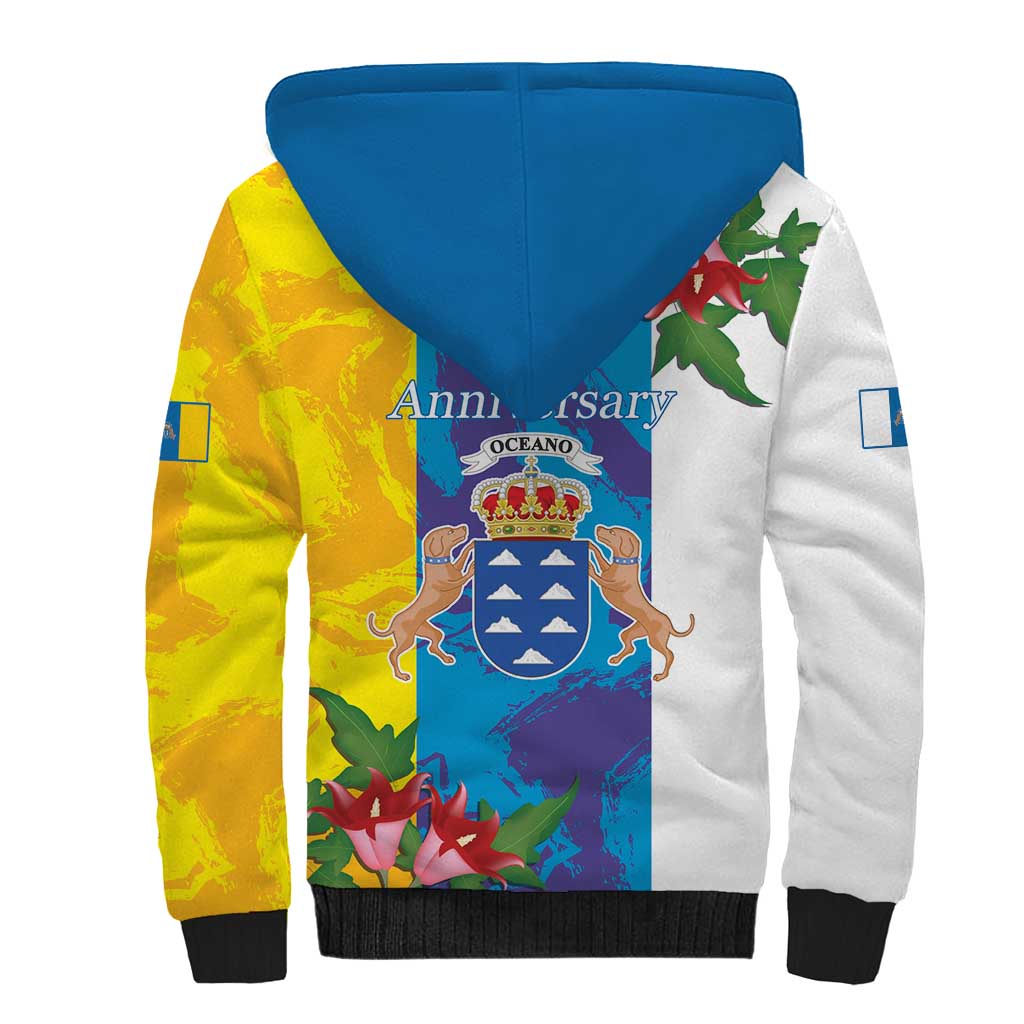 Canary Islands Dia de Canarias Sherpa Hoodie 42th Anniversary