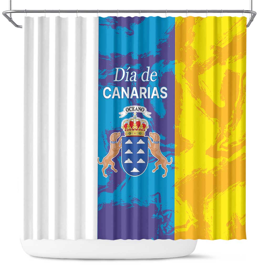 Canary Islands Dia de Canarias Shower Curtain 42th Anniversary