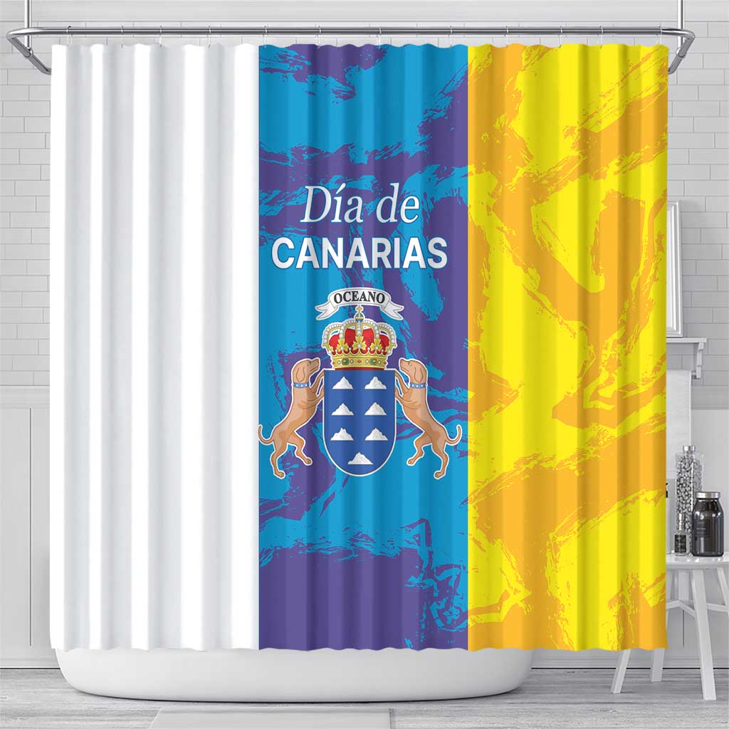 Canary Islands Dia de Canarias Shower Curtain 42th Anniversary