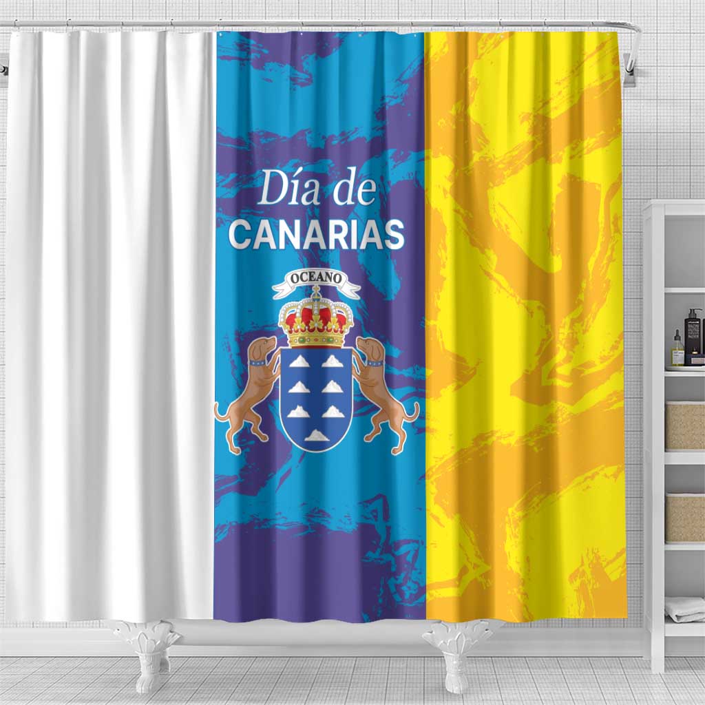 Canary Islands Dia de Canarias Shower Curtain 42th Anniversary